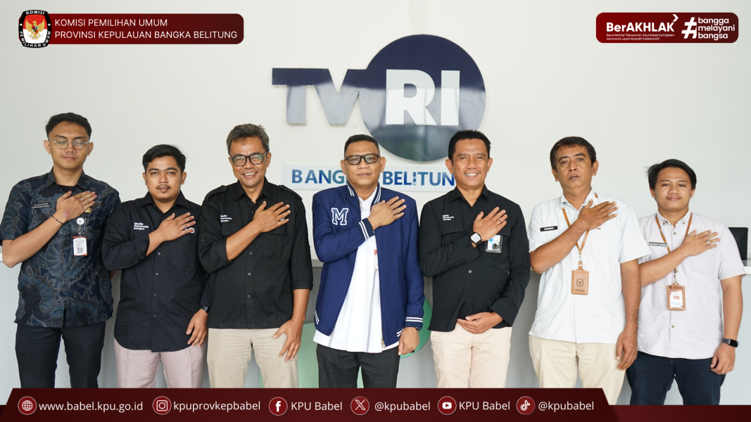 SINERGI KPU BABEL DAN TVRI BANGKA BELITUNG DALAM RAPAT KOORDINASI DAN SOSIALISASI APLIKASI SIGAP