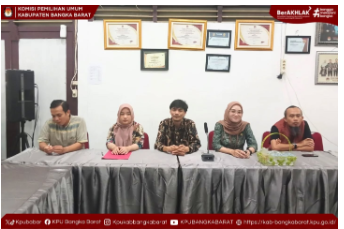 KPU Bangka Barat Lakukan Penguatan Tata Kelola Administrasi dan Manajemen Risiko Lewat Rapat Pleno SPIP
