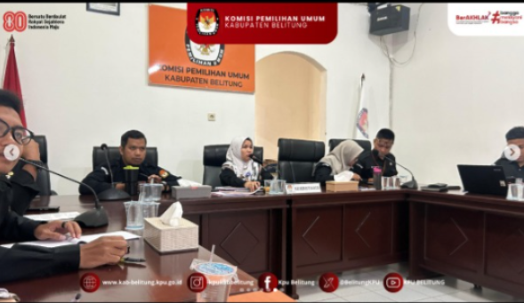 Kegiatan berbagi pengetahuan mengenai pengelolaan tata naskah dan kode naskah dinas di lingkungan KPU Kabupaten Belitung