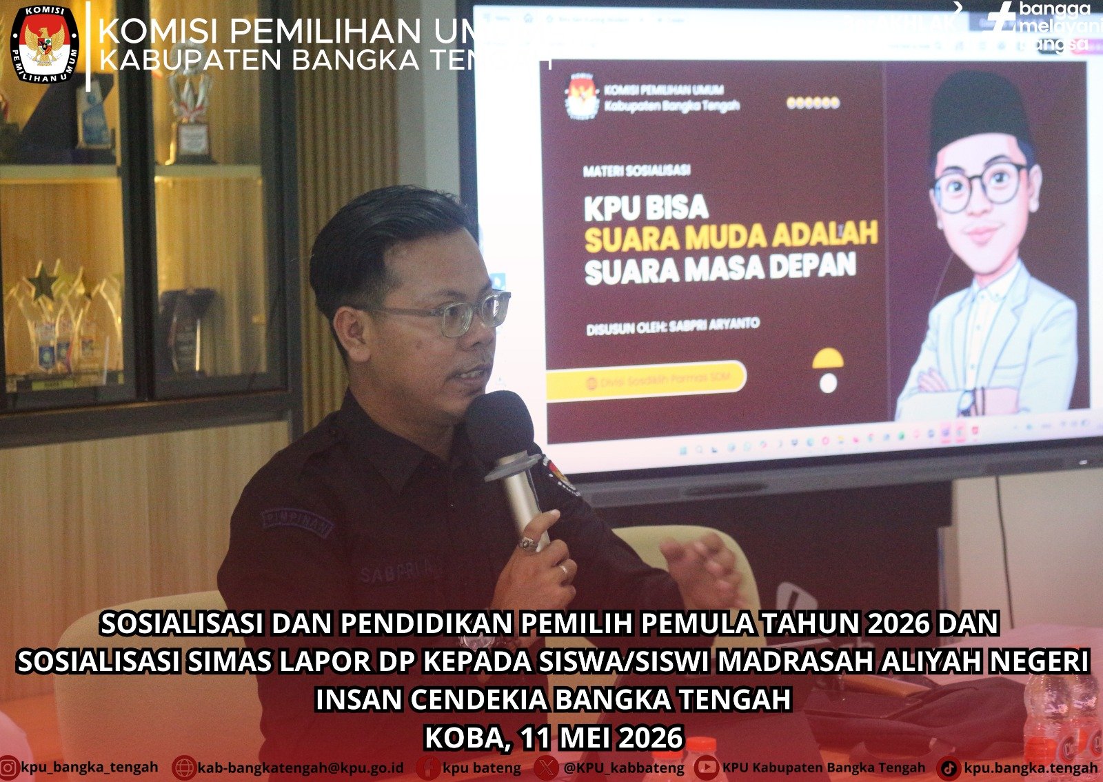 KPU Bangka Tengah Gelar Simas Lapor DP di MAN IC