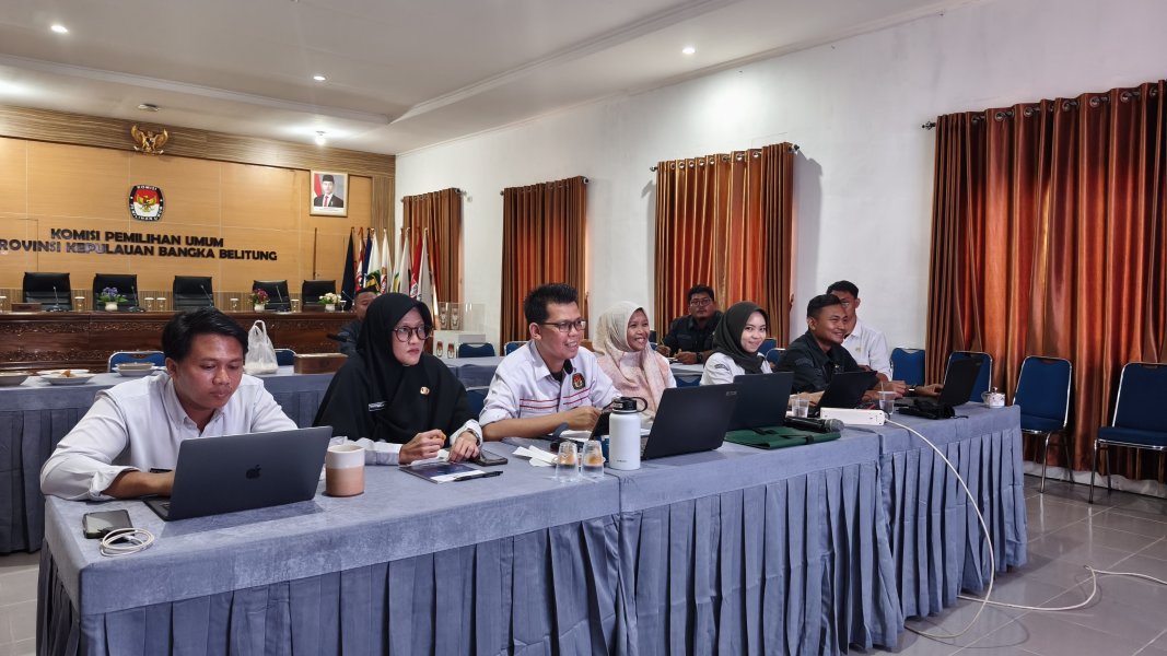 DUKUNG DIGITALISASI ADMINISTRASI, KPU BABEL IKUTI BIMTEK TRAINING OF TRAINERS (ToT) AKTIVASI AKUN DAN SET PASSPHRASE TANDA TANGAN ELEKTRONIK (TTE) SECARA DARING