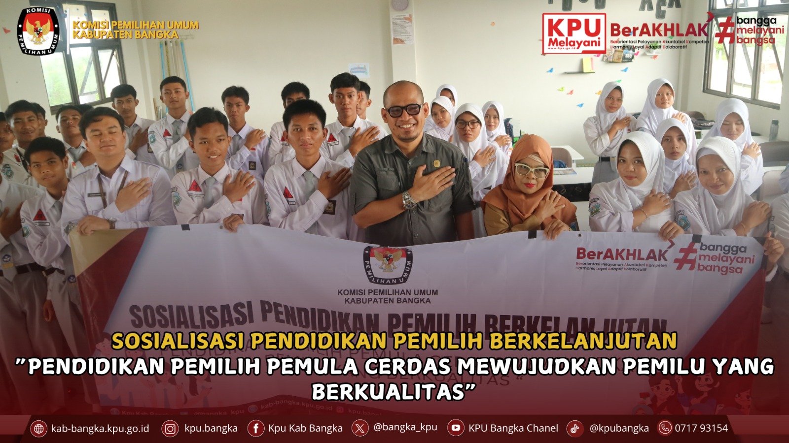 Sosialisasi Pendidikan Pemilih Berkelanjutan di SMA Negeri 2 Sungailiat
