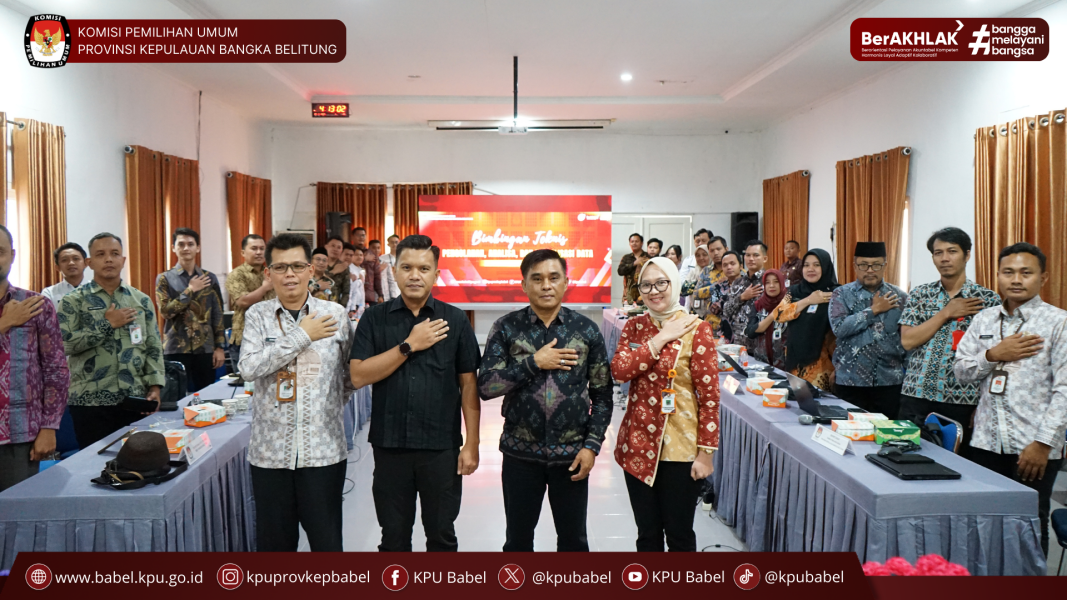 KPU BABEL GELAR BIMBINGAN TEKNIS PENGOLAHAN, ANALISA, DAN VISUALISASI DATA UNTUK PENGUATAN KAPASITAS SDM KEPEMILUAN
