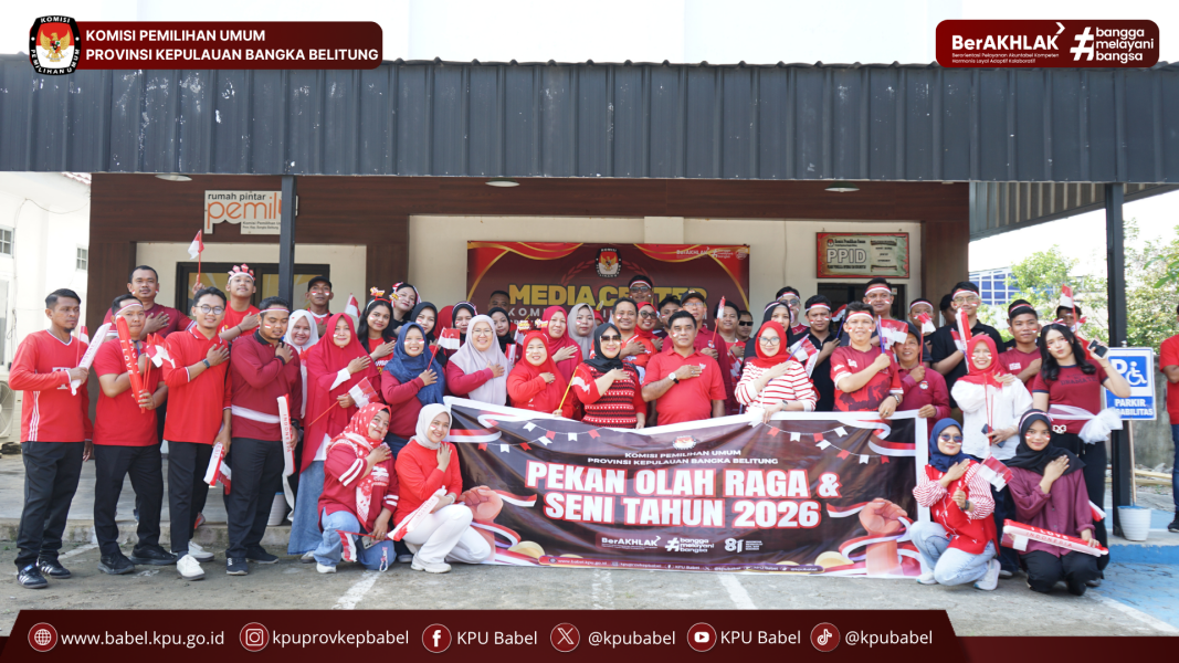 Mars KPU Menggema di Hari Pertama Porseni KPU Babel 2026