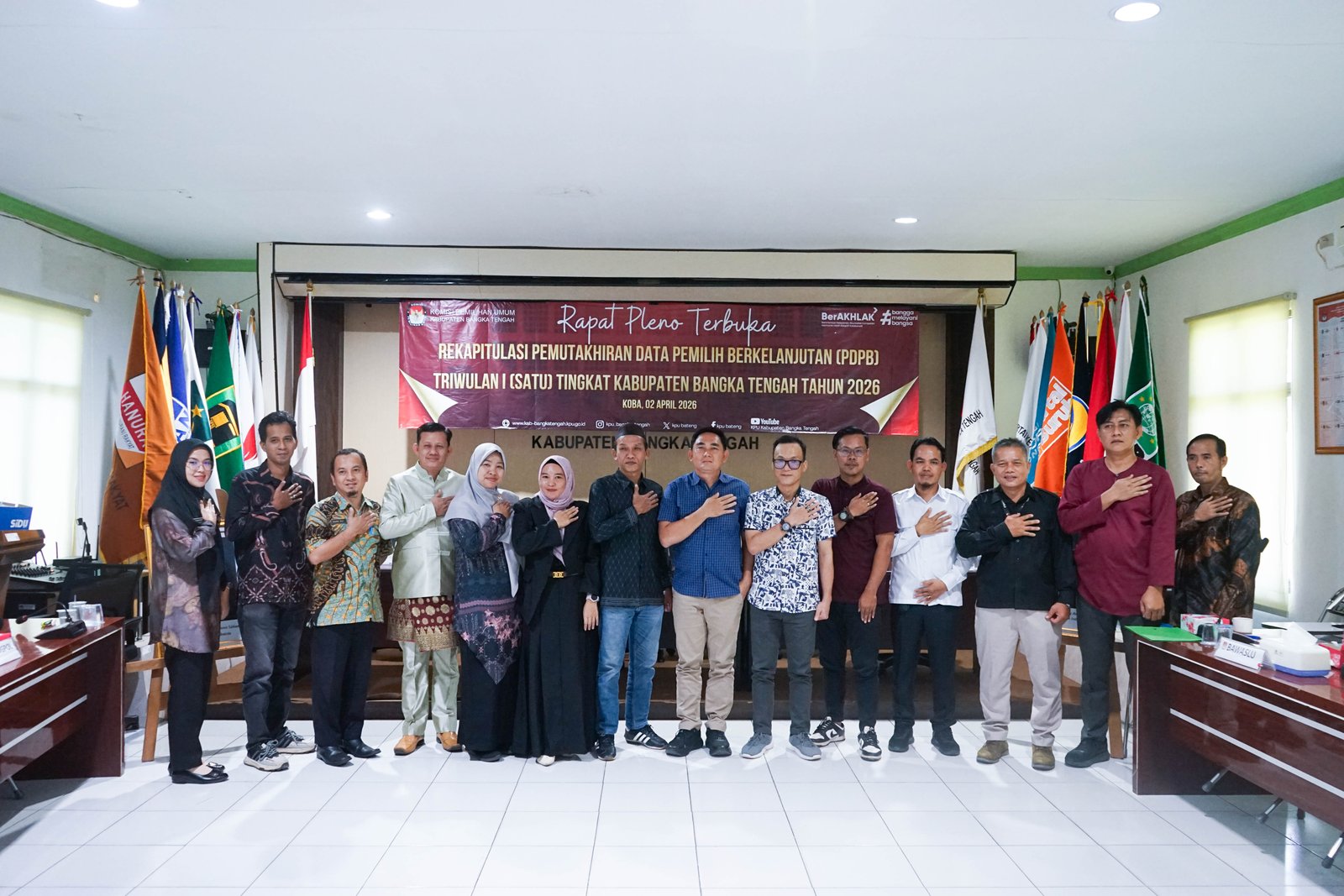 KPU Bangka Tengah Gelar Rapat Pleno PDPB Triwulan I 2026, Jumlah Pemilih Capai 148.471